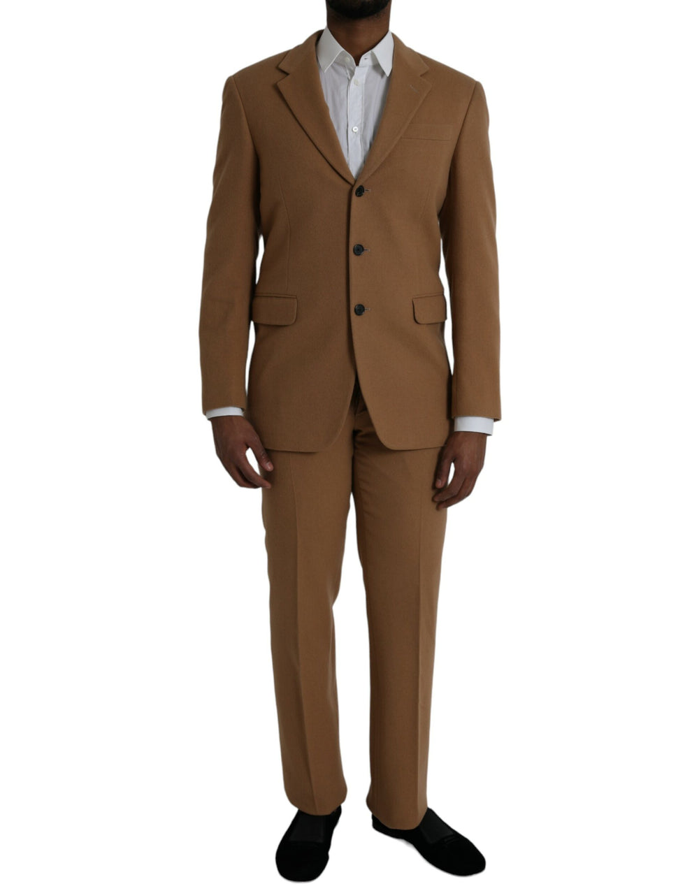 Prada 100% Cashmere Two-Piece Suit in Brown