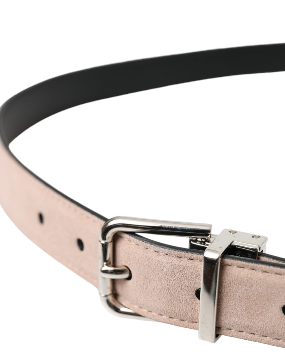Dolce & Gabbana Suede Leather Belt in Beige