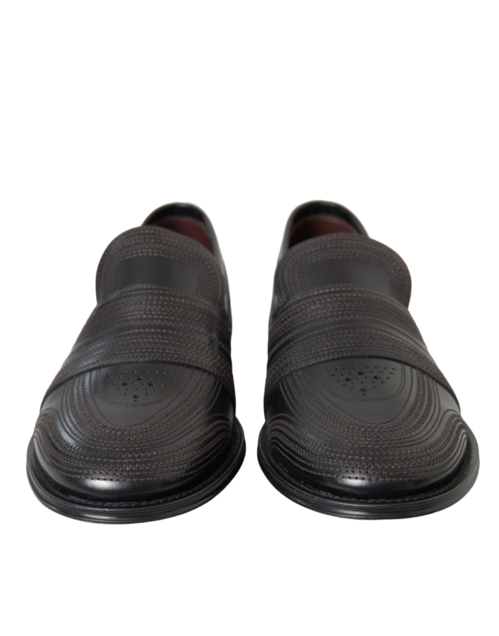 Black Brown Leather Loafer Men Dress Shoes mens luxury fashion - Mens Edit