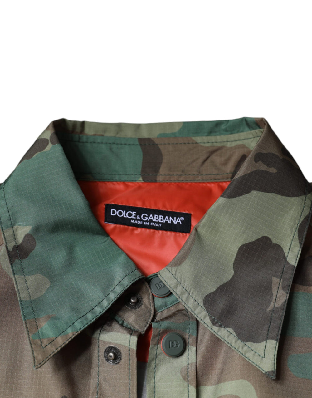 Dolce & Gabbana Camouflage Button-Down Shirt in Multicolor