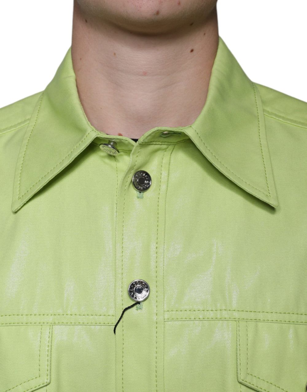 Dolce & Gabbana 100% Cotton Button-Down Shirt in Green
