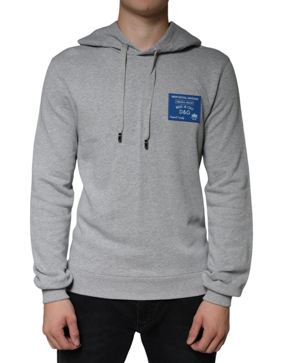 Dolce & Gabbana Cotton Hoodie in Grey