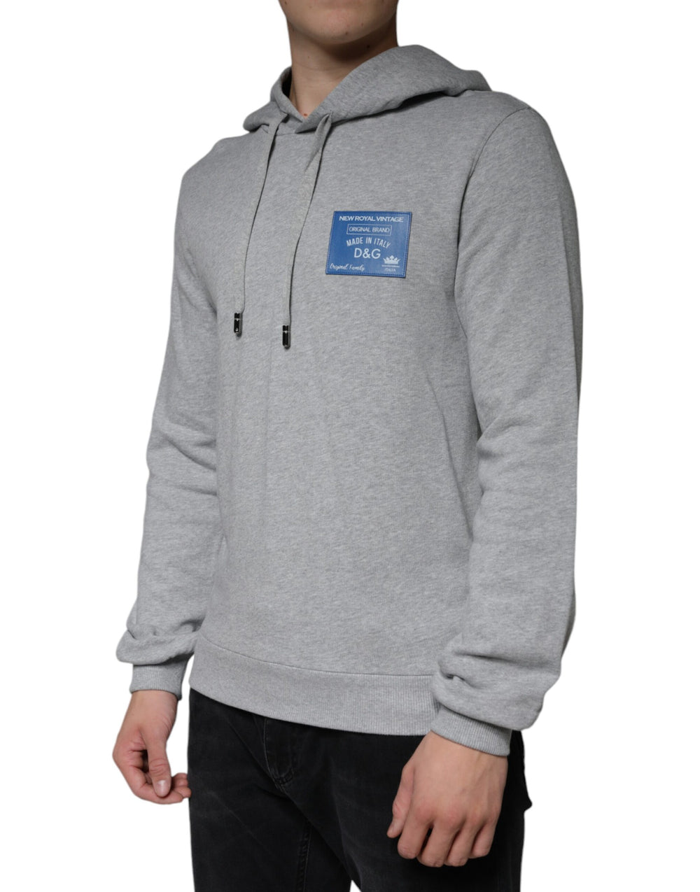 Dolce & Gabbana Cotton Hoodie in Grey