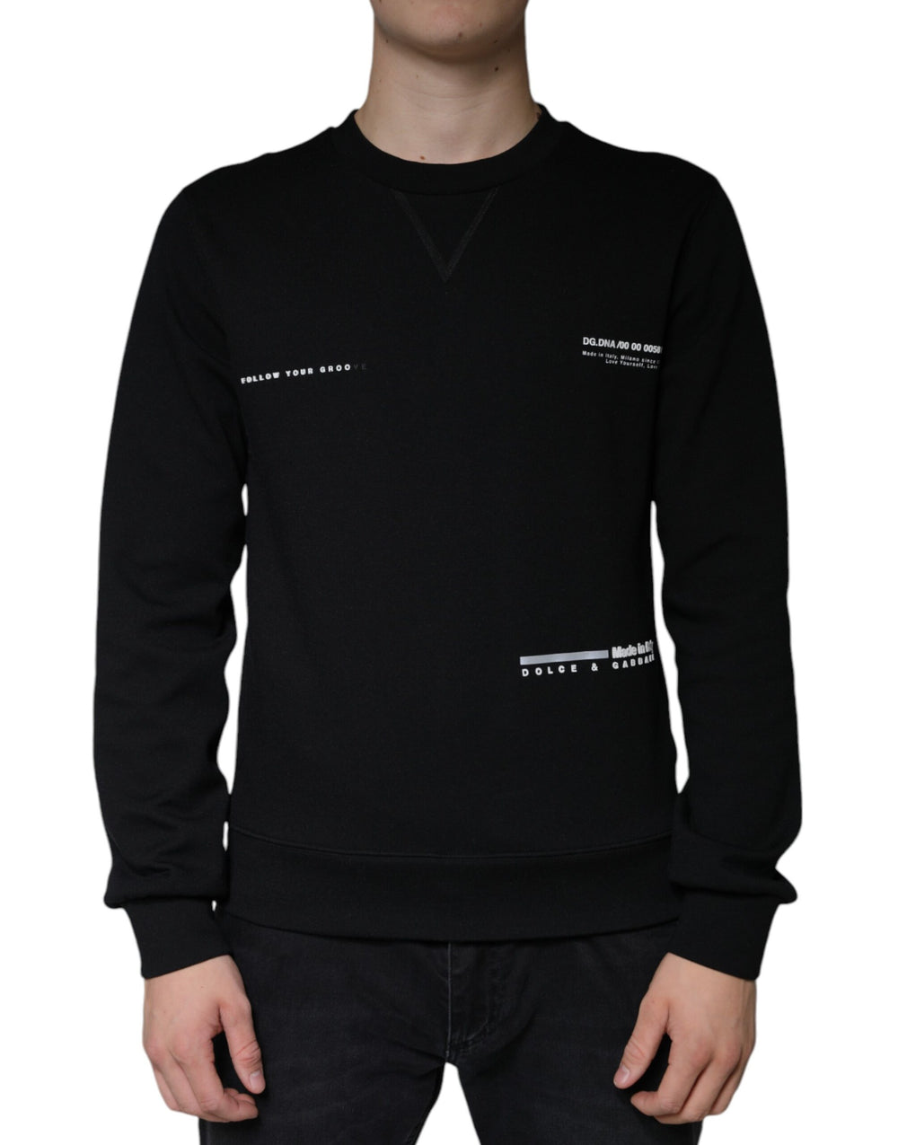 Dolce & Gabbana Cotton-Blend Sweatshirt in Black