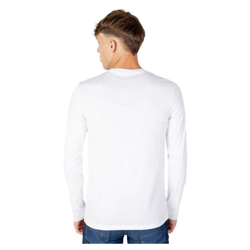 Armani Exchange Βαμβακερό Long Sleeve T-Shirt σε Λευκό