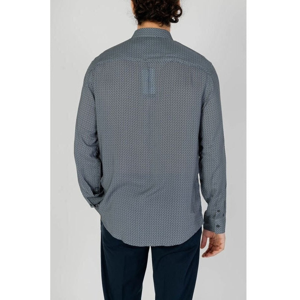 Armani Exchange Viscose Pattern Shirt in Gray