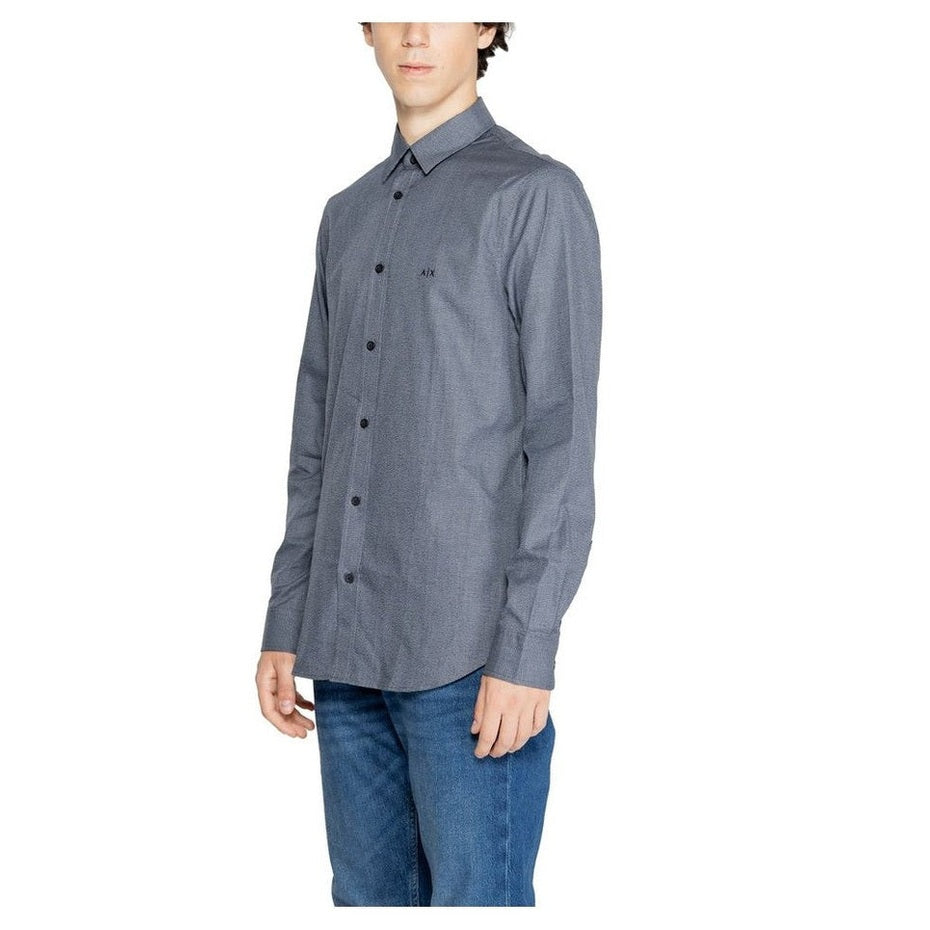 Armani Exchange Cotton Dress Shirt in Blue