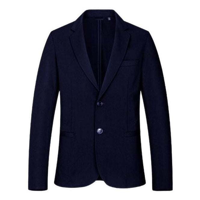 Armani Exchange Blue Viscose Men's Stretch Blazer - Designer | Mens Edit
