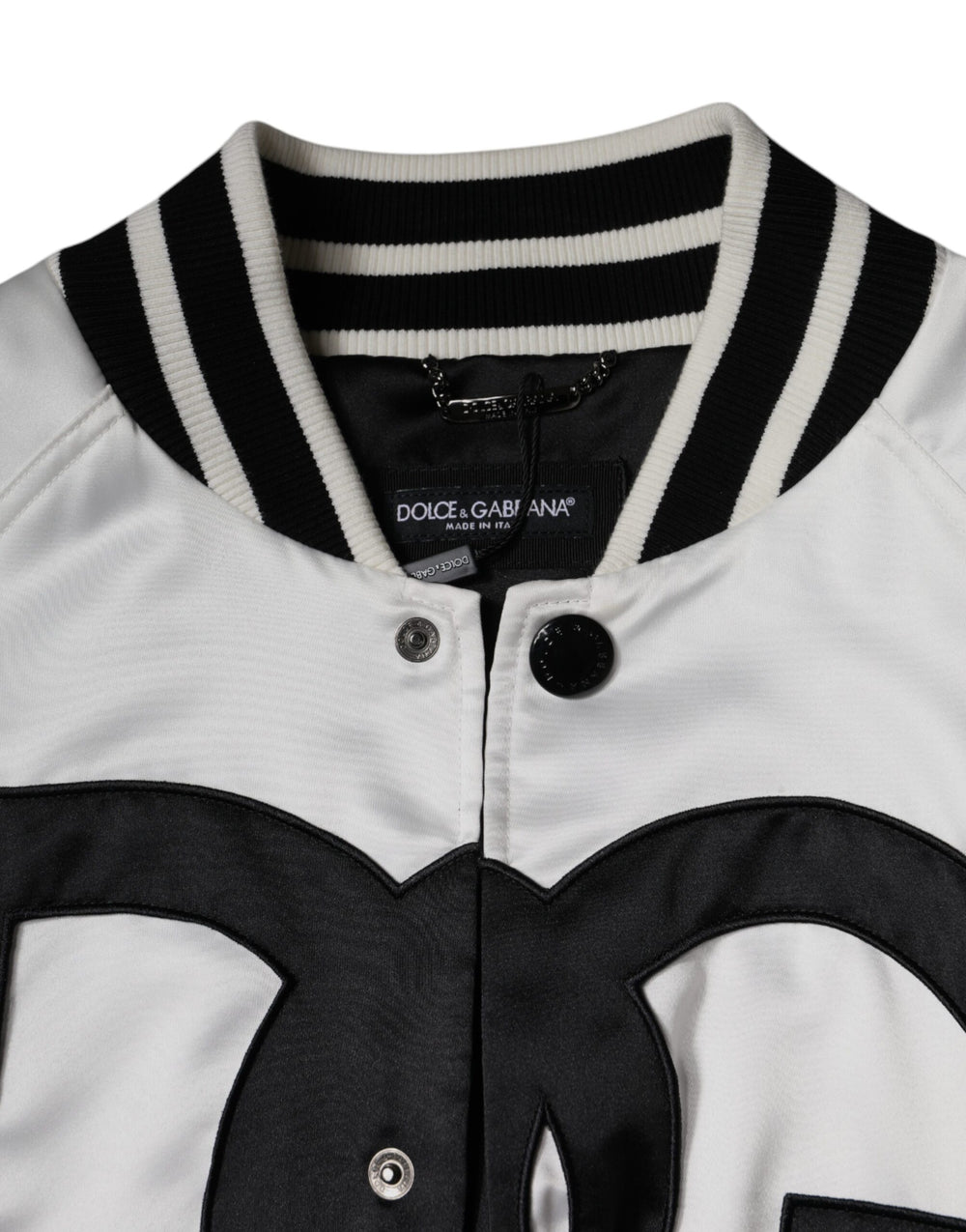 Dolce & Gabbana Polyester Bomber Jacket in White