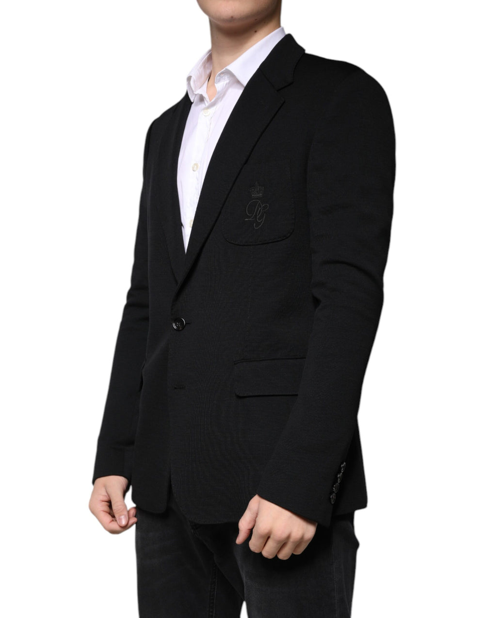 Dolce & Gabbana Virgin Wool Blazer in Black