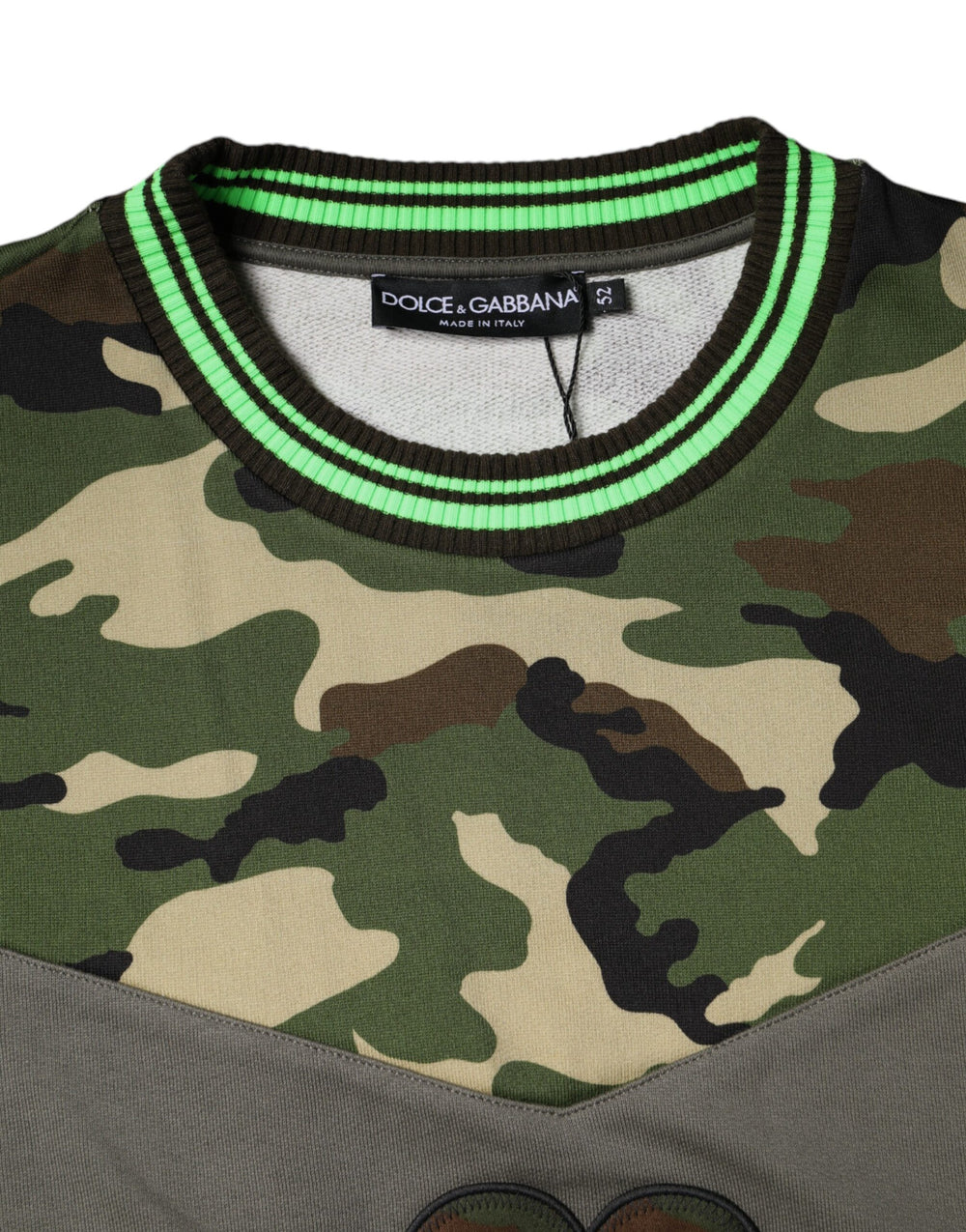 Dolce & Gabbana Cotton Sweatshirt in Multicolor Camouflage