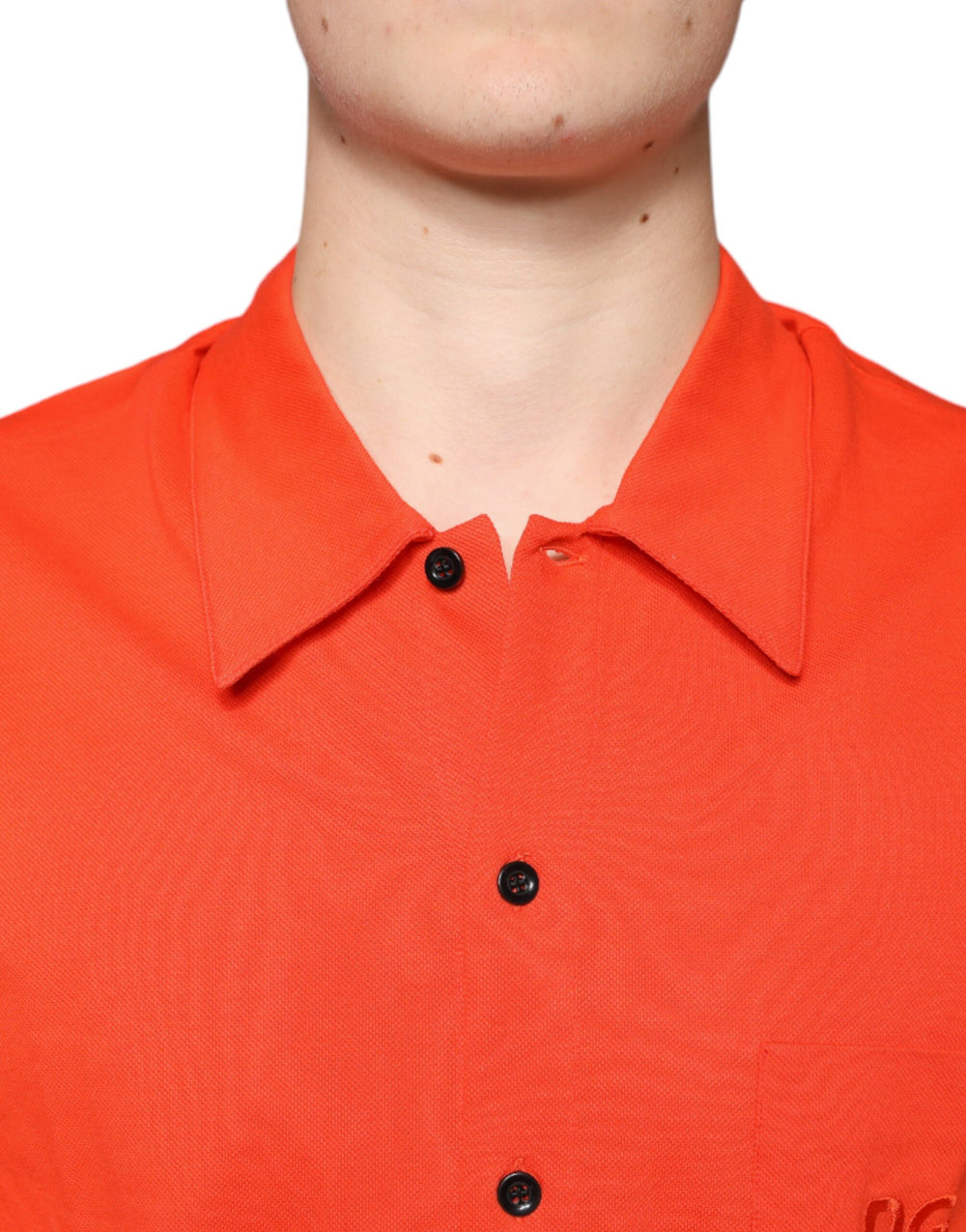 Dolce & Gabbana Cotton Polo Shirt in Orange