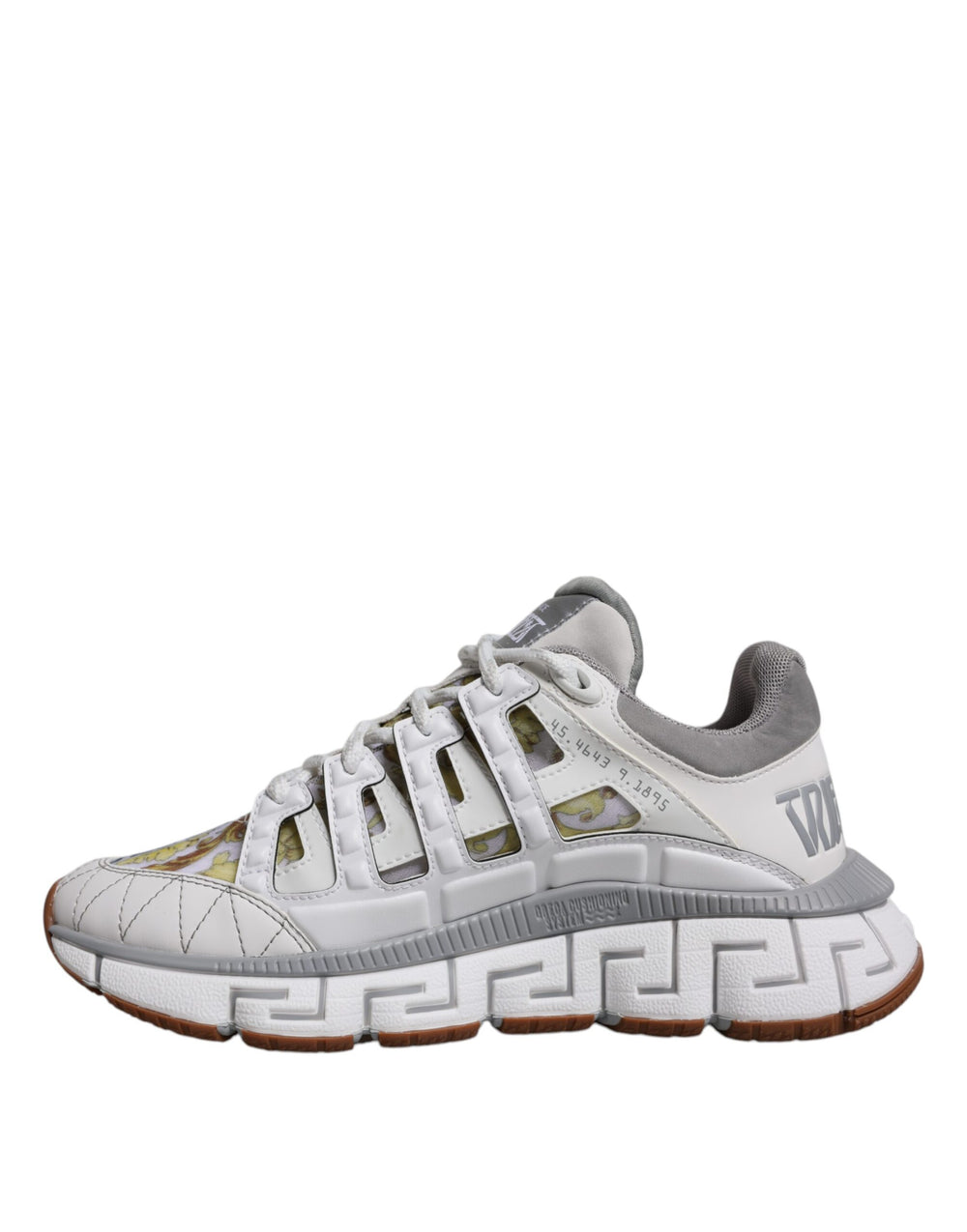 Versace χαμηλό προφίλ Sneakers με Εκτύπωση Barocco Trigreca σε Λευκό