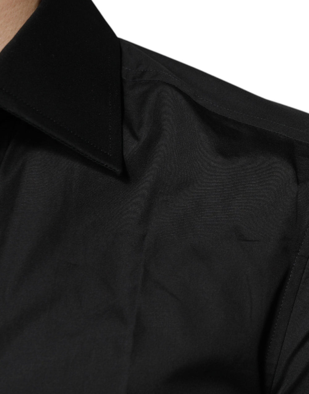 Dolce & Gabbana 100% Cotton Dress Shirt in Black