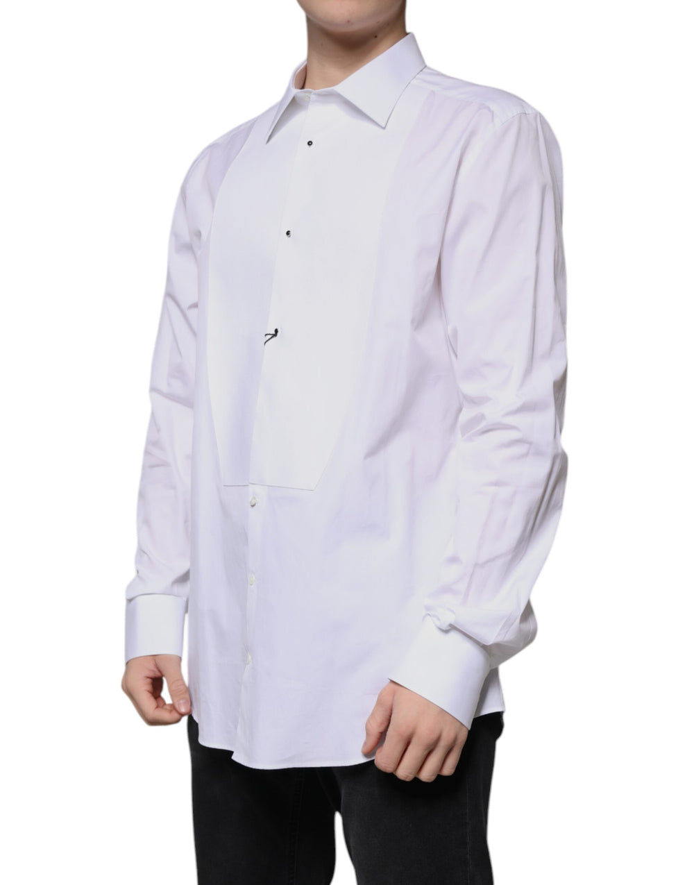 Dolce & Gabbana 100% Cotton Poplin Formal Shirt in White