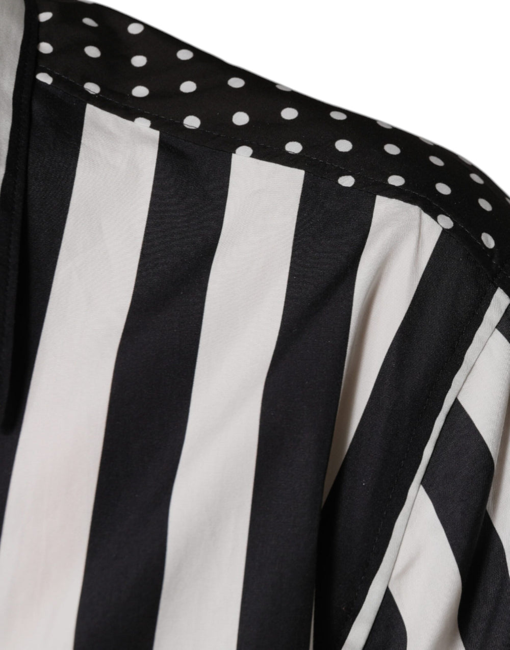Dolce & Gabbana 100% Cotton Striped Shirt in Black and White