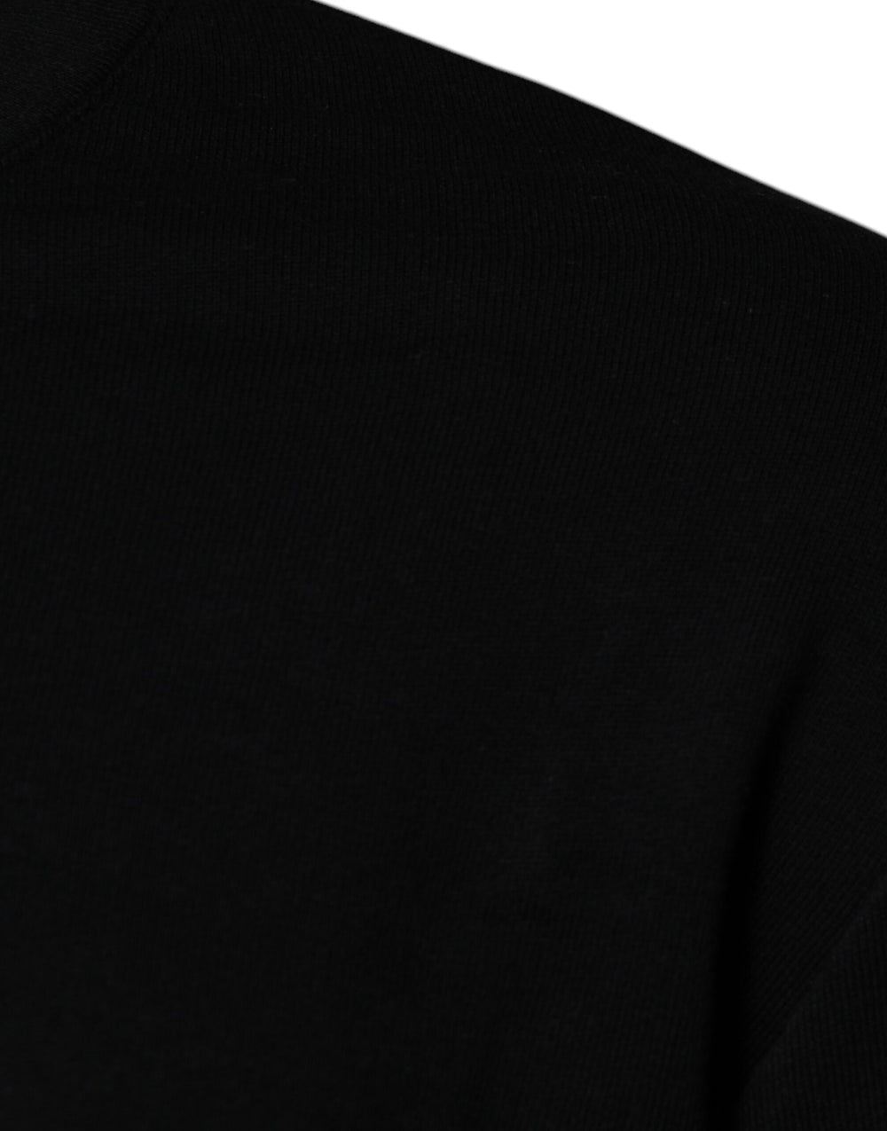 Versace Cotton Crew Neck Pullover Sweater in Black