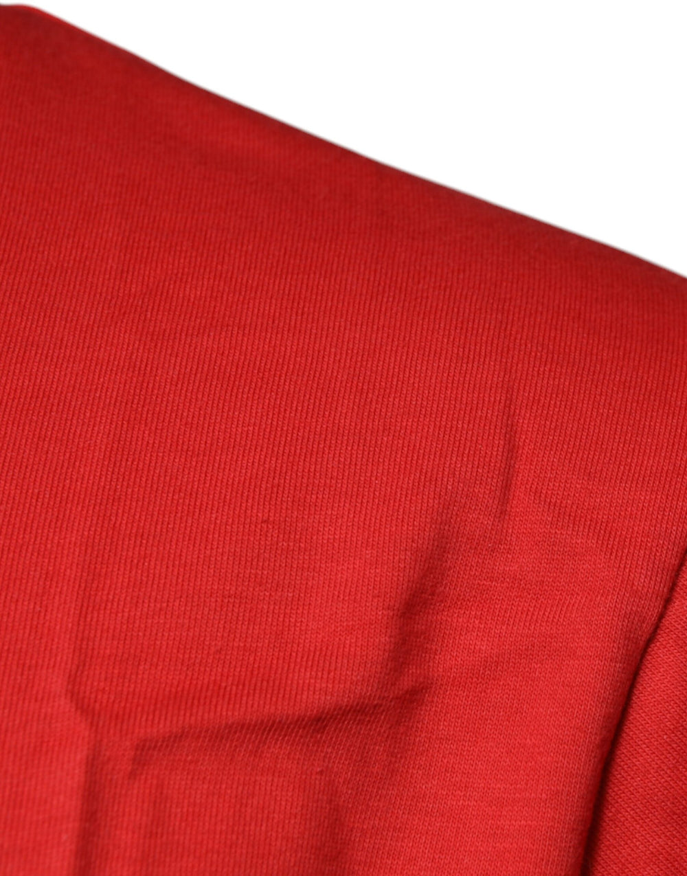 Dolce & Gabbana 100% Cotton Crew Neck T-shirt in Red
