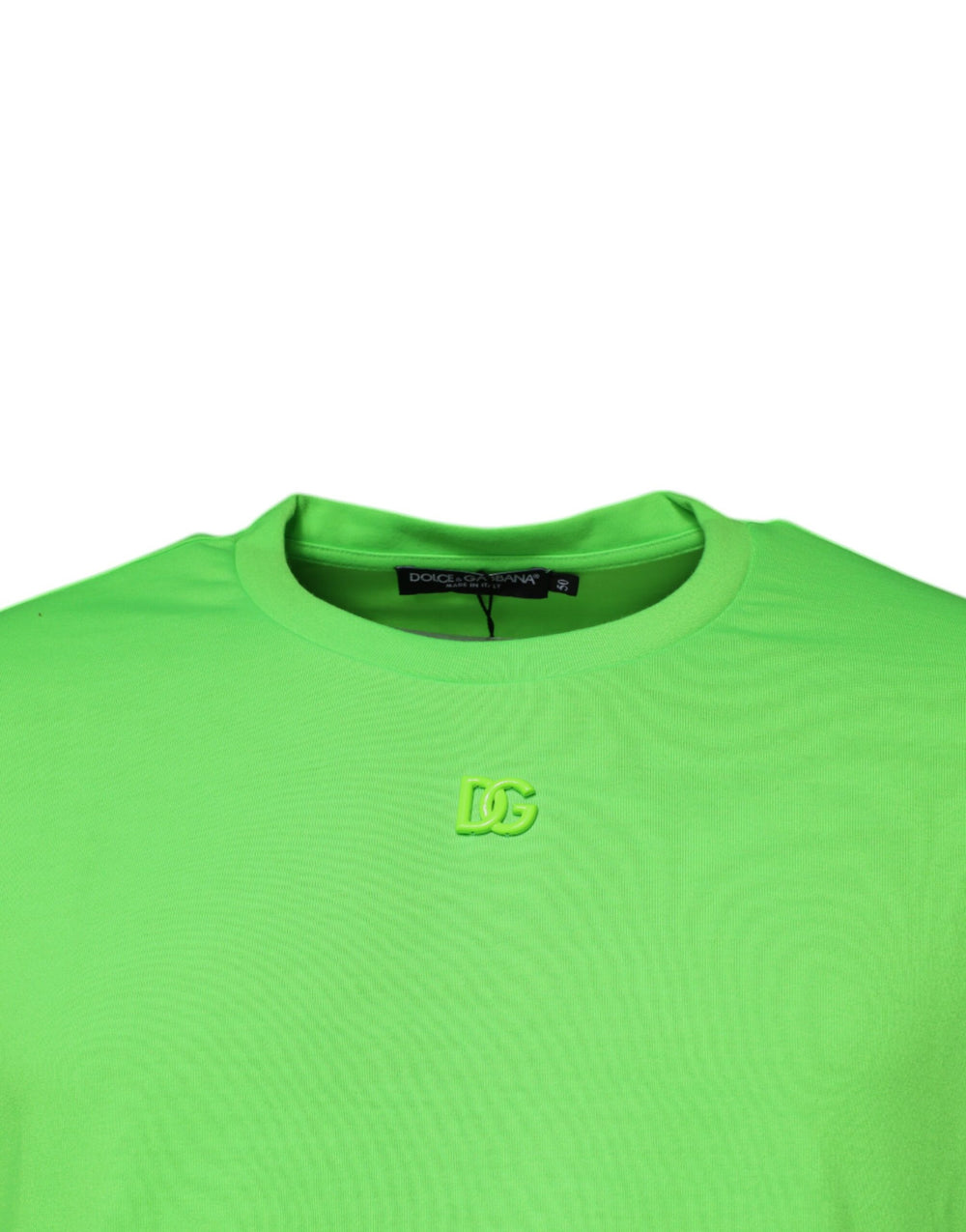 Dolce & Gabbana 100% Polyester T-shirt in Neon Green