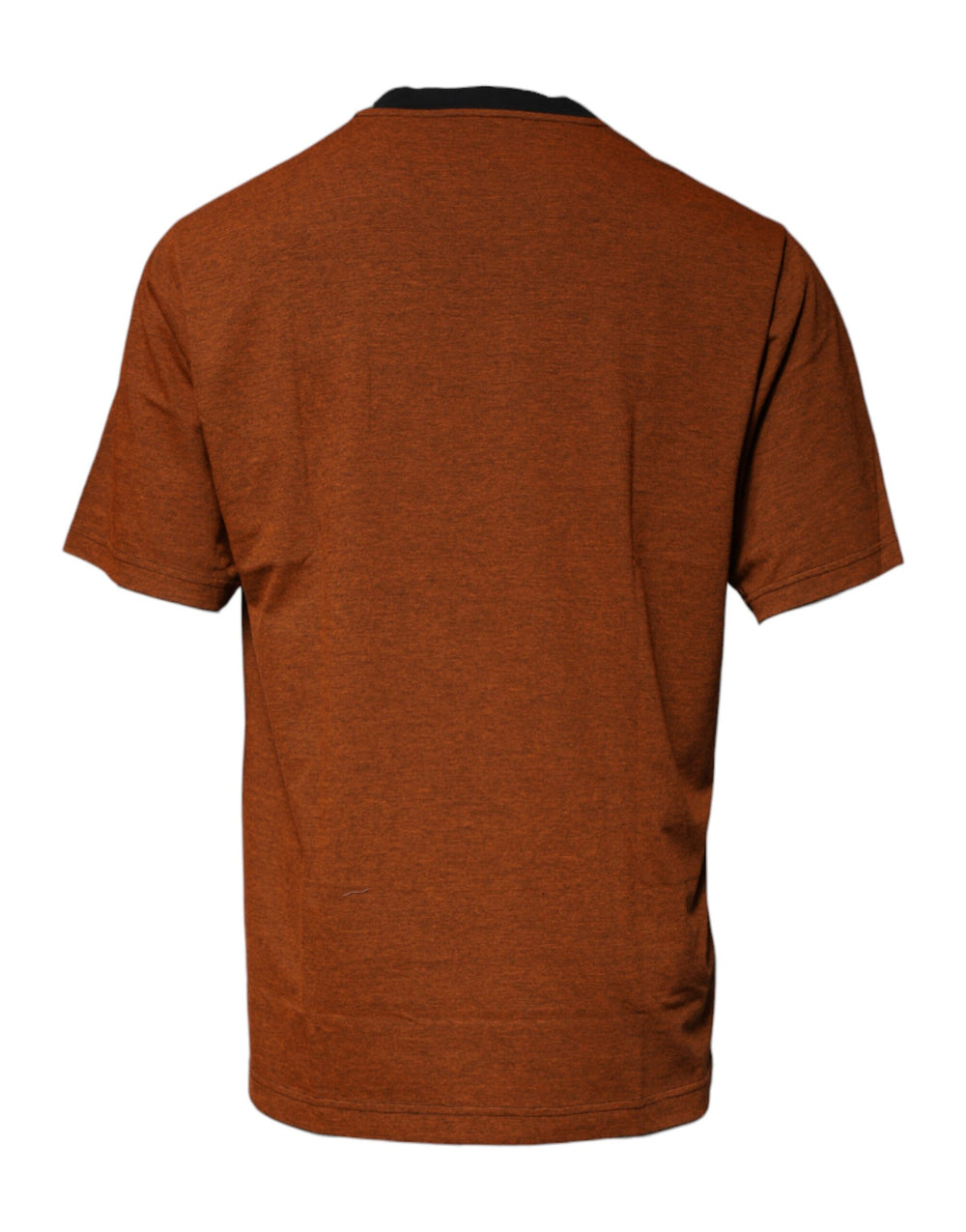 Dolce & Gabbana 100% Cotton Crew Neck T-shirt in Brown