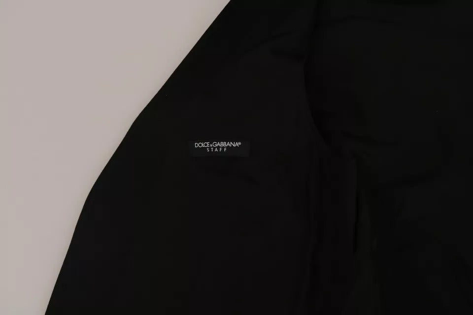 Dolce & Gabbana 100% Wool Formal Waistcoat in Black