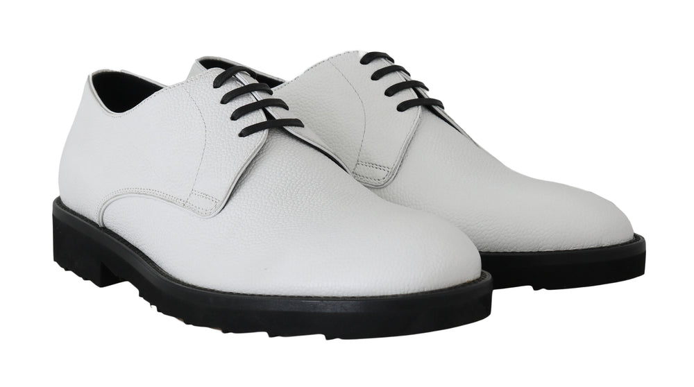 Dolce & Gabbana Leather Derby Shoes in White