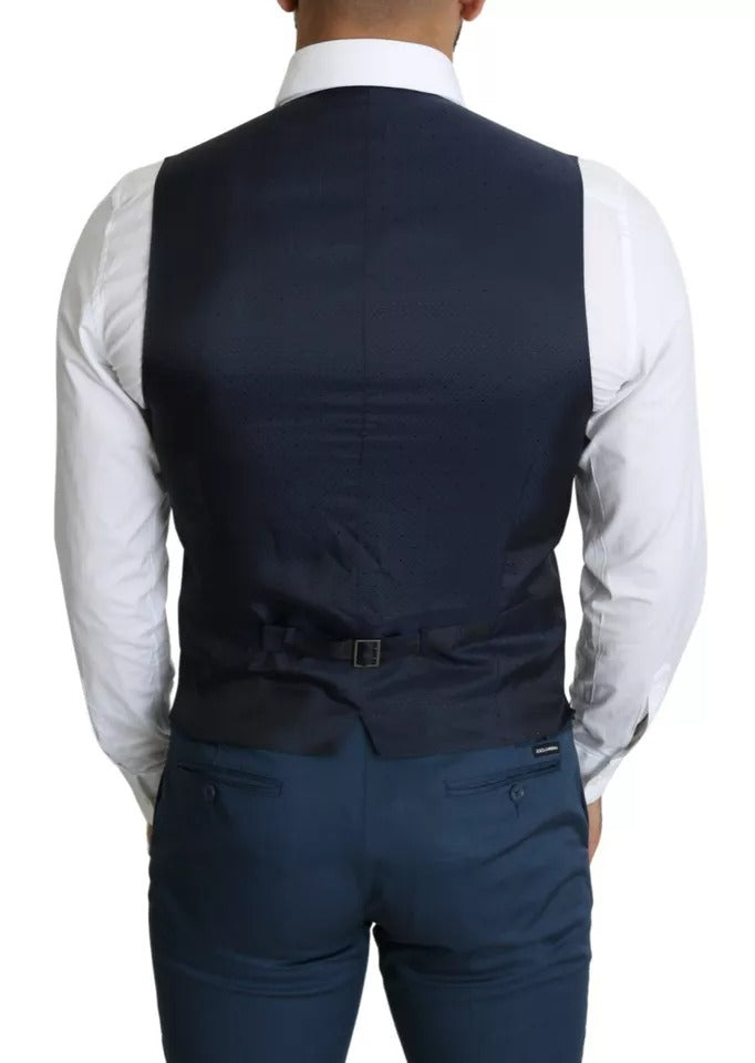 Navy Blue Men Formal Dress Waistcoat Vest mens luxury fashion - Mens Edit