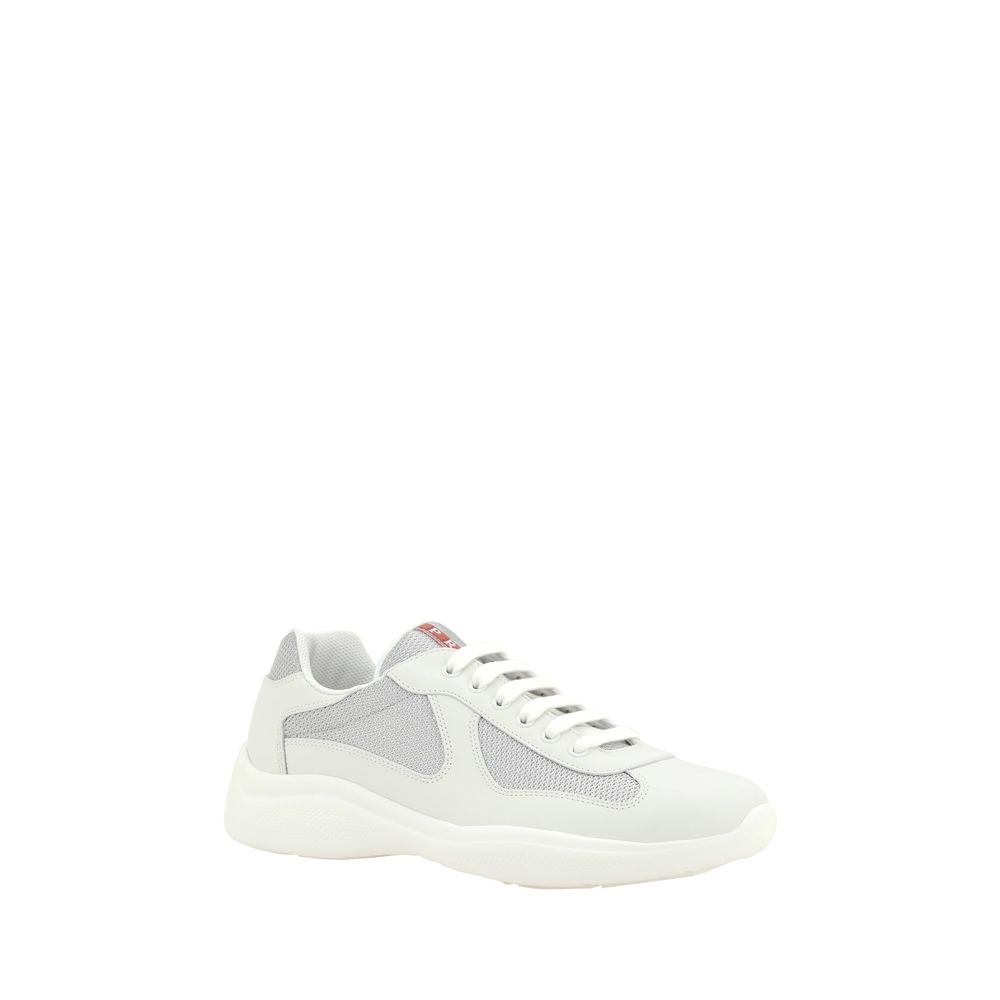 Prada America's Low Top Sneakers in White