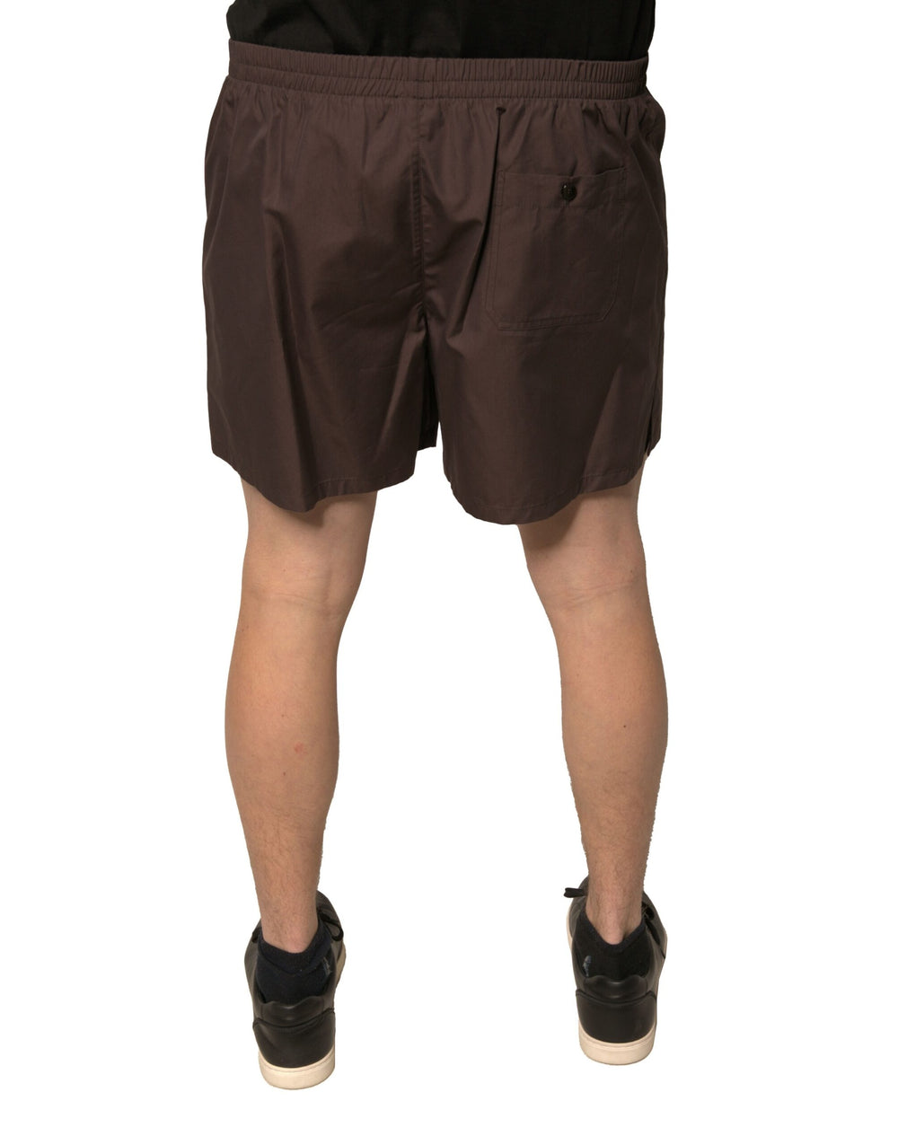 Dolce & Gabbana Cotton-Silk Blend Shorts in Brown