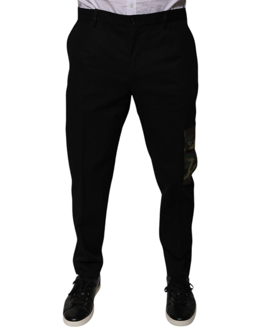 Dolce & Gabbana Cotton Cargo Pants in Black