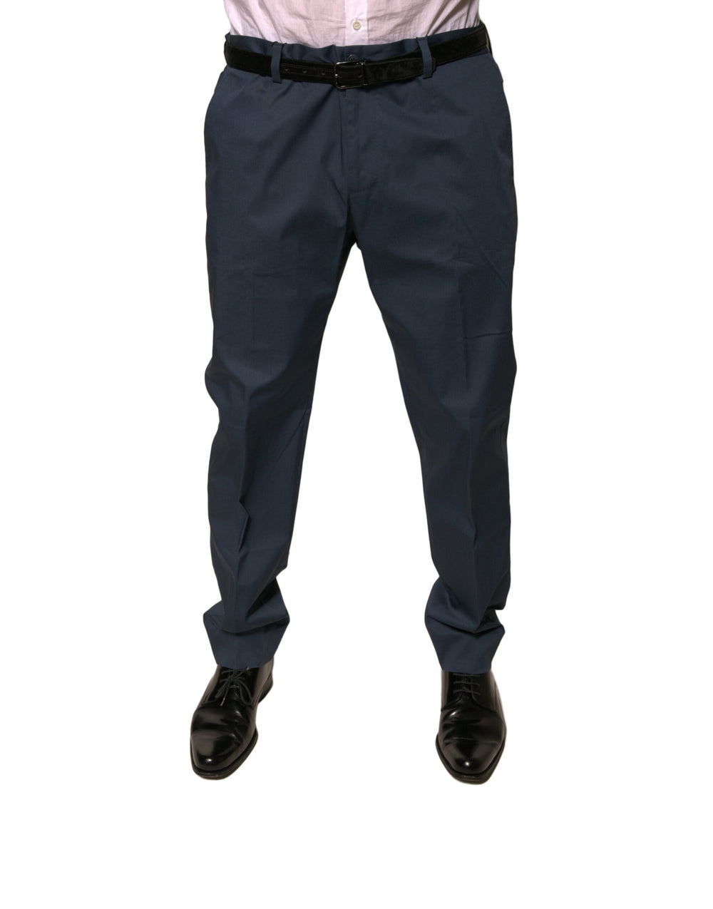 Dolce & Gabbana Cotton Stretch Dress Trousers in Dark Blue