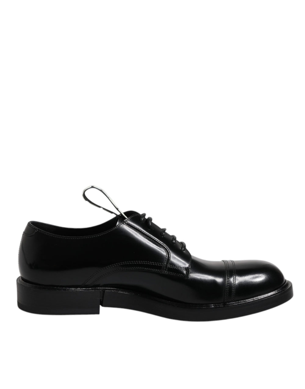 Dolce & Gabbana Calf Leather Derby Shoes in Black