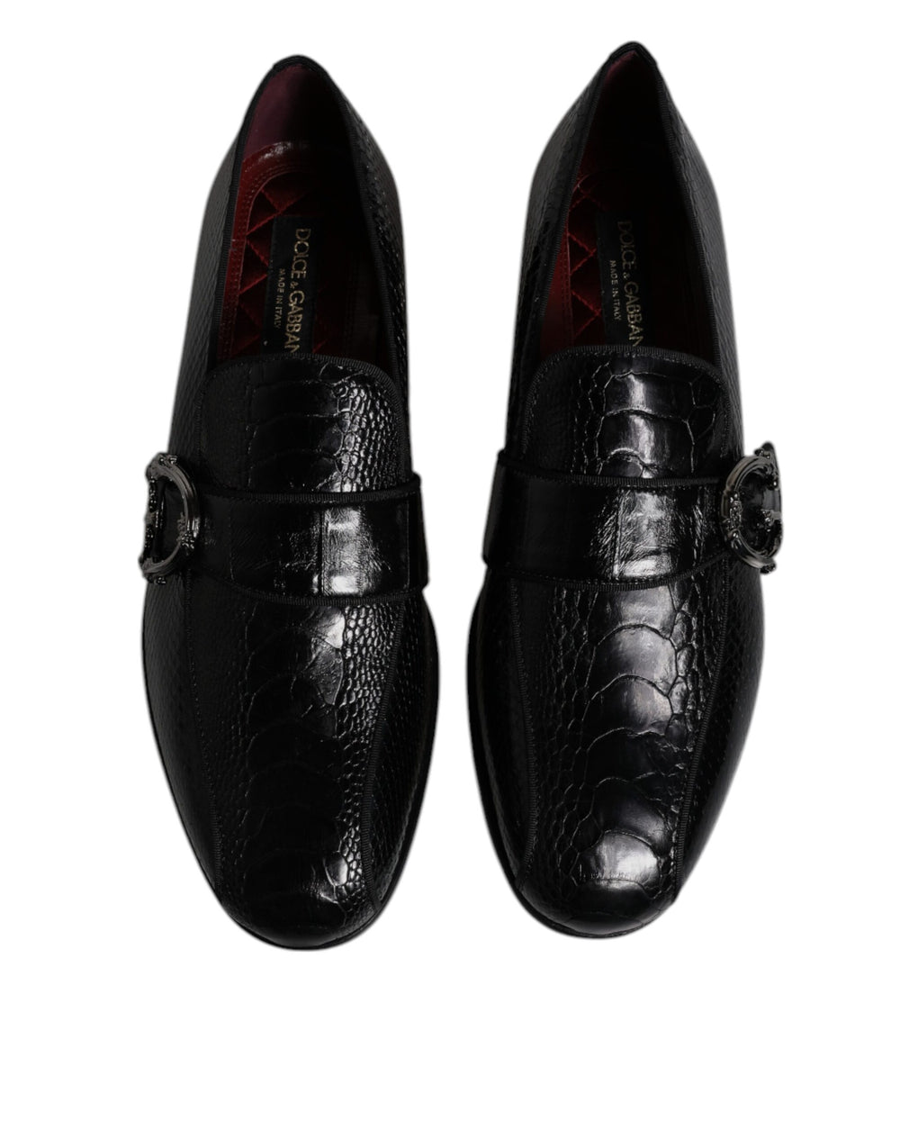 Dolce & Gabbana Exotic Leather Loafers in Black