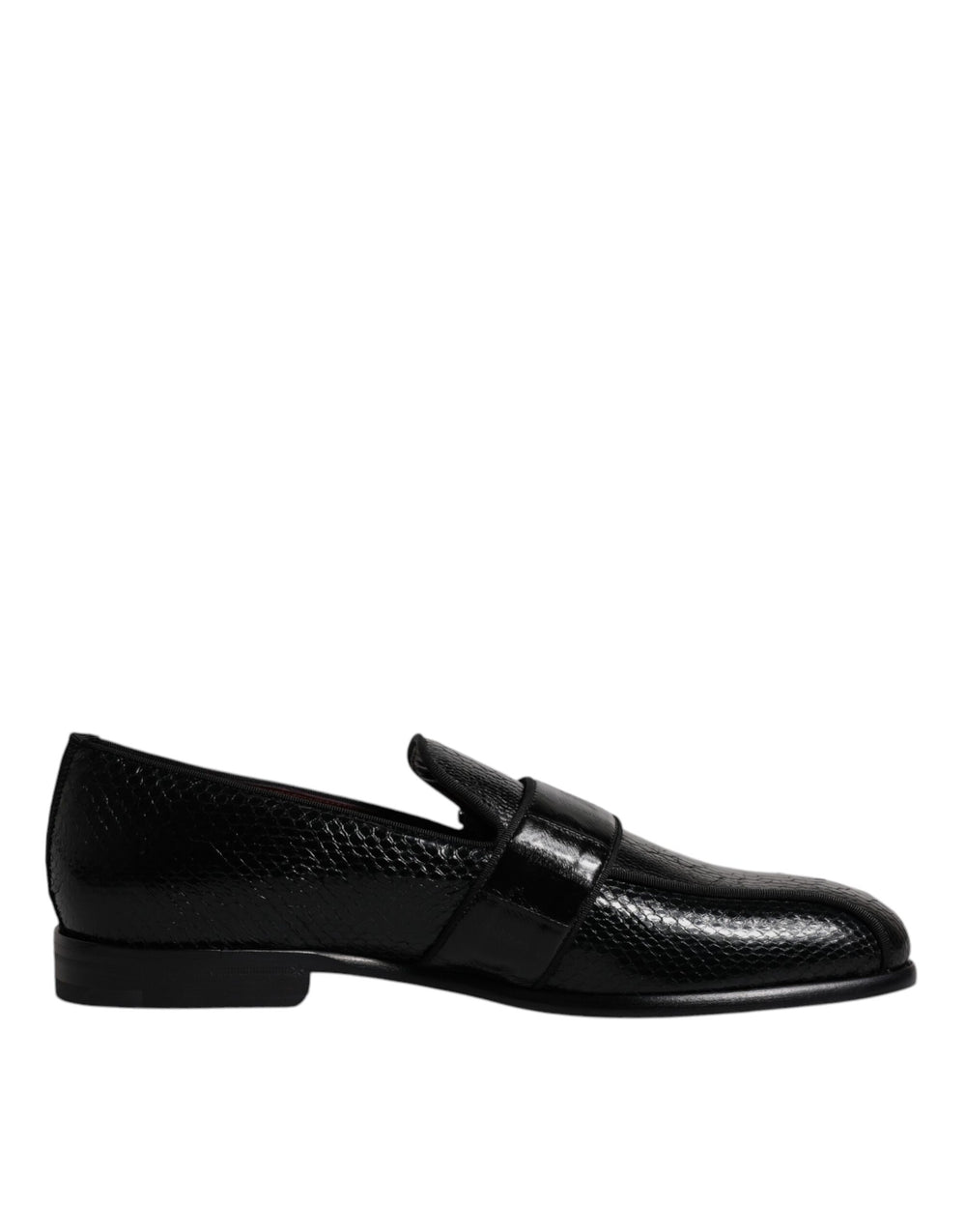 Dolce & Gabbana Exotic Leather Loafers in Black