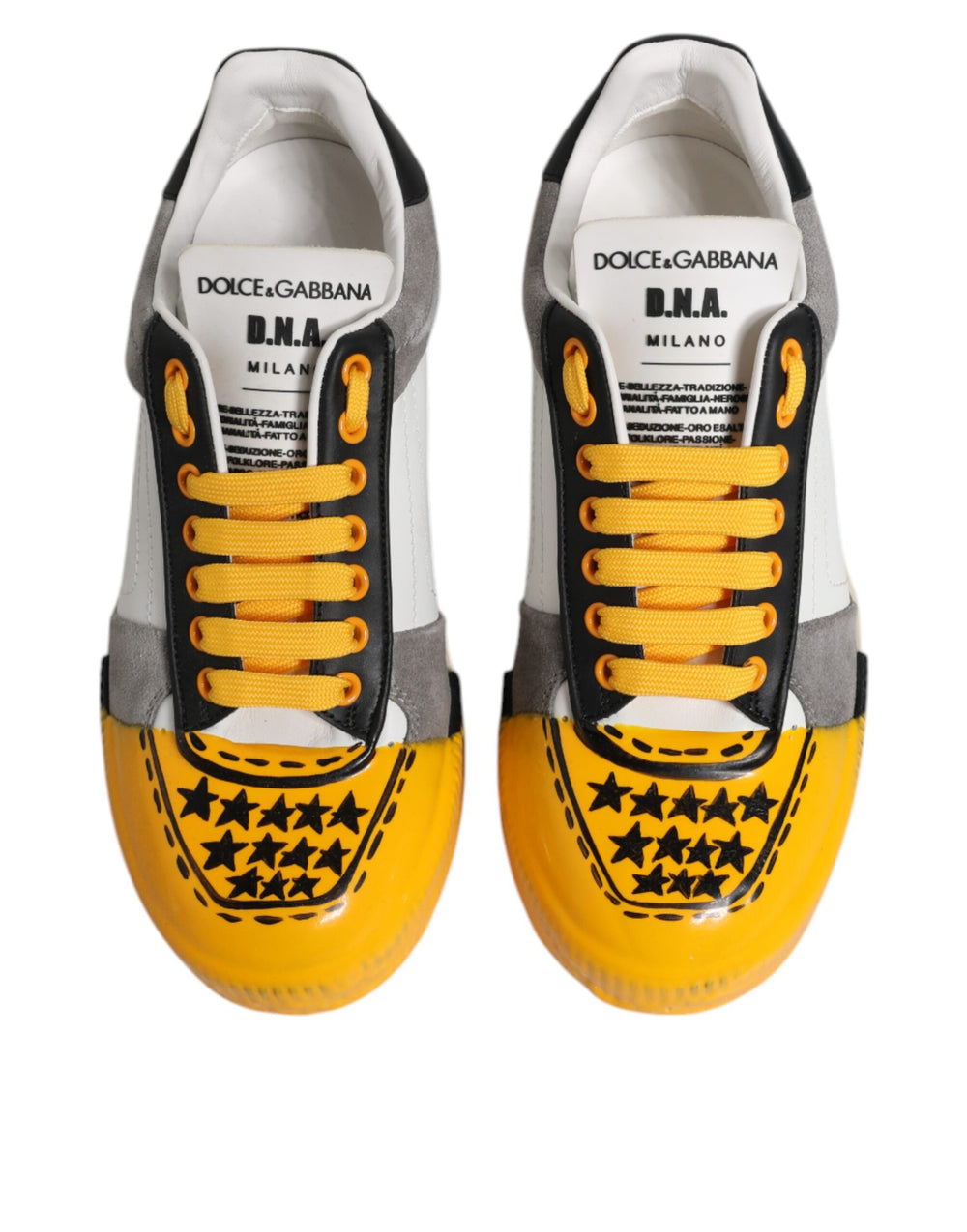 Dolce & Gabbana Sneakers από Δέρμα Μοσχαριού σε Multicolor