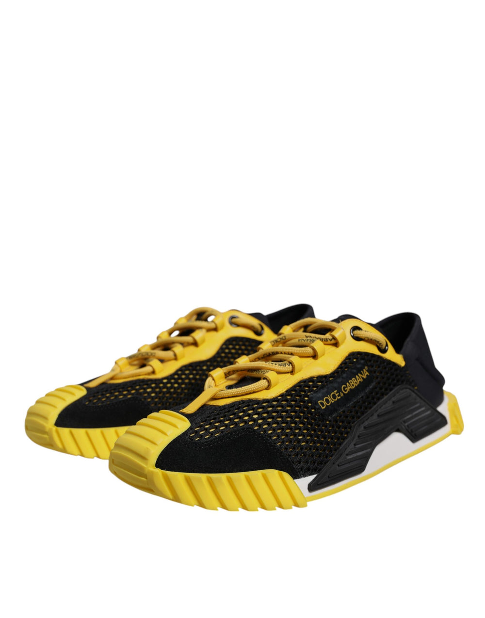Dolce & Gabbana NS1 Low-Top Sneakers in Black and Yellow
