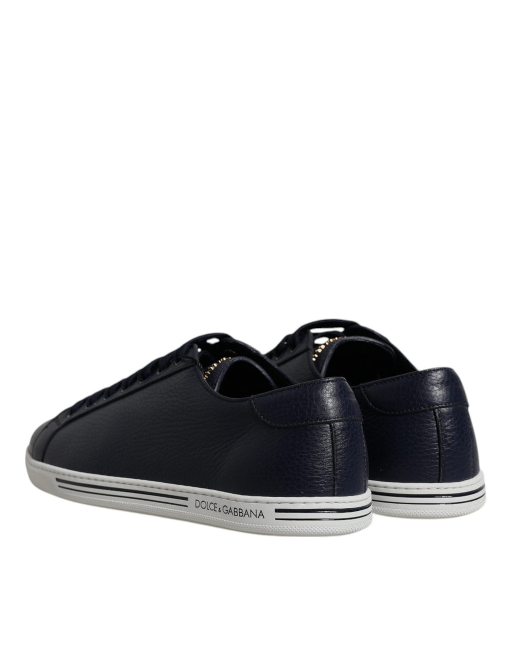 Dolce & Gabbana Saint Tropez Leather Sneakers in Blue