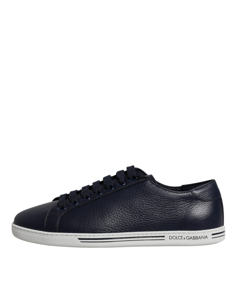Dolce & Gabbana Saint Tropez Leather Sneakers in Blue