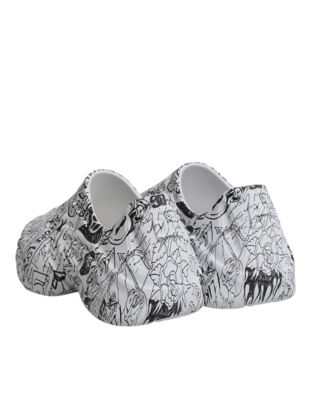Dolce & Gabbana Calf Leather Daymaster Sneakers in White and Black