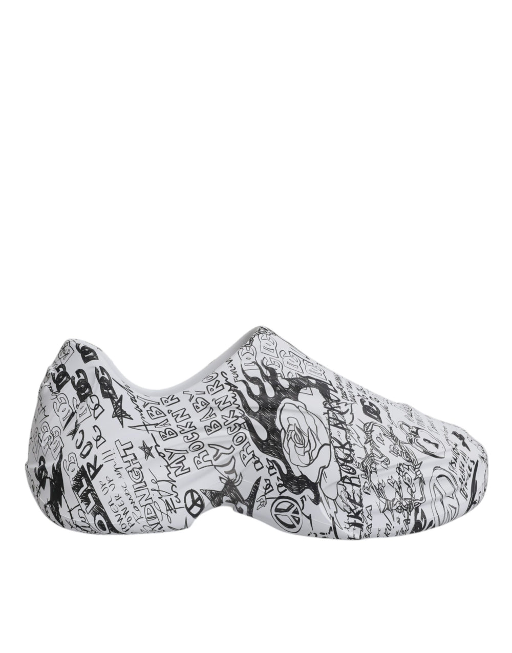 Dolce & Gabbana Calf Leather Daymaster Sneakers in White and Black