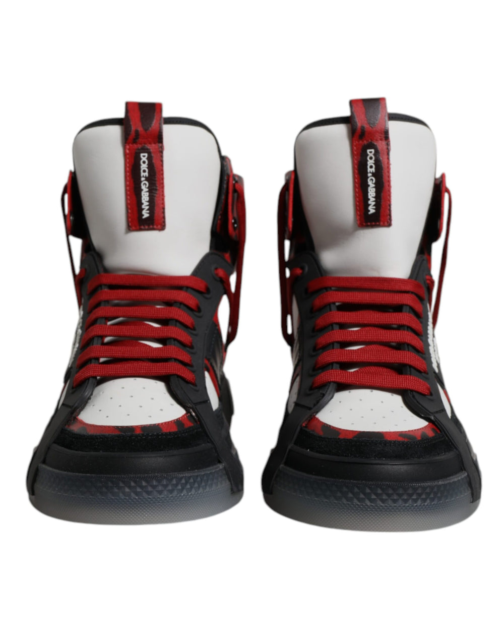 Multicolor Leather High Top Sneakers Shoes mens luxury fashion - Mens Edit
