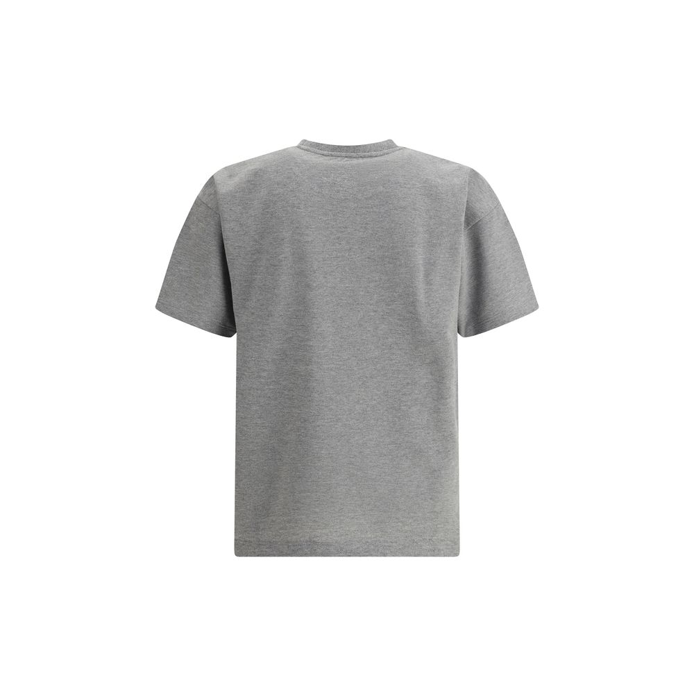 Saint Laurent Βαμβακερό Oversized T-Shirt σε Γκρι Mélange