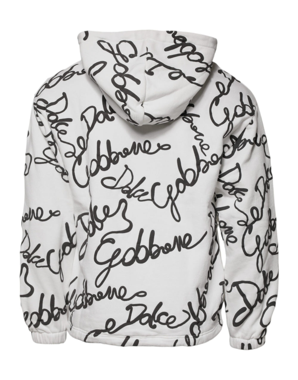 Dolce & Gabbana Cotton Hooded Sweatshirt in White