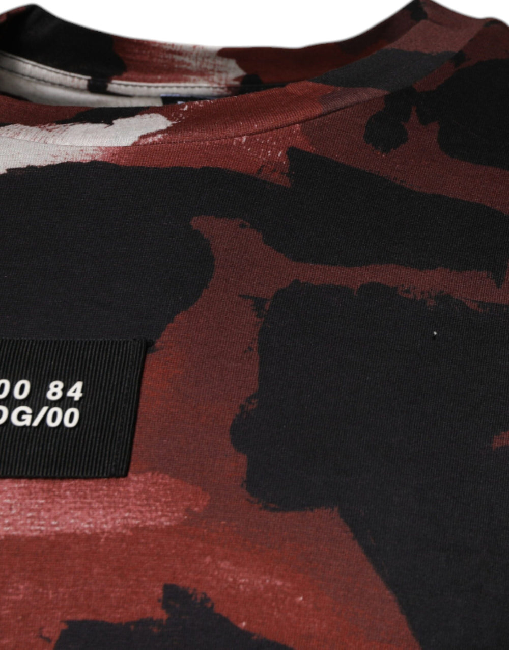 Dolce & Gabbana 100% Cotton Camouflage Crew Neck T-shirt in Multicolor