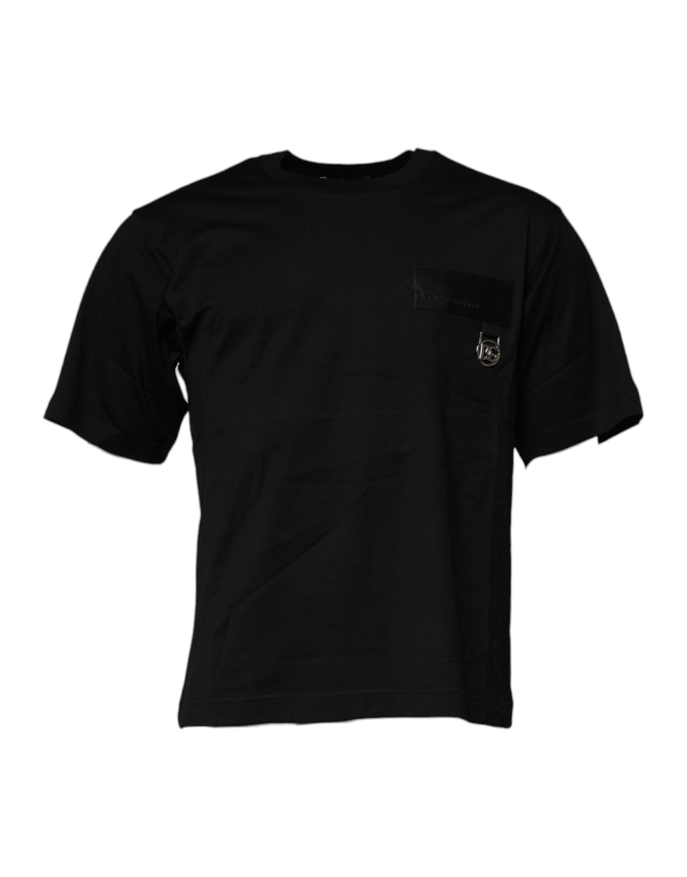 Dolce & Gabbana Cotton Crew Neck T-shirt in Black