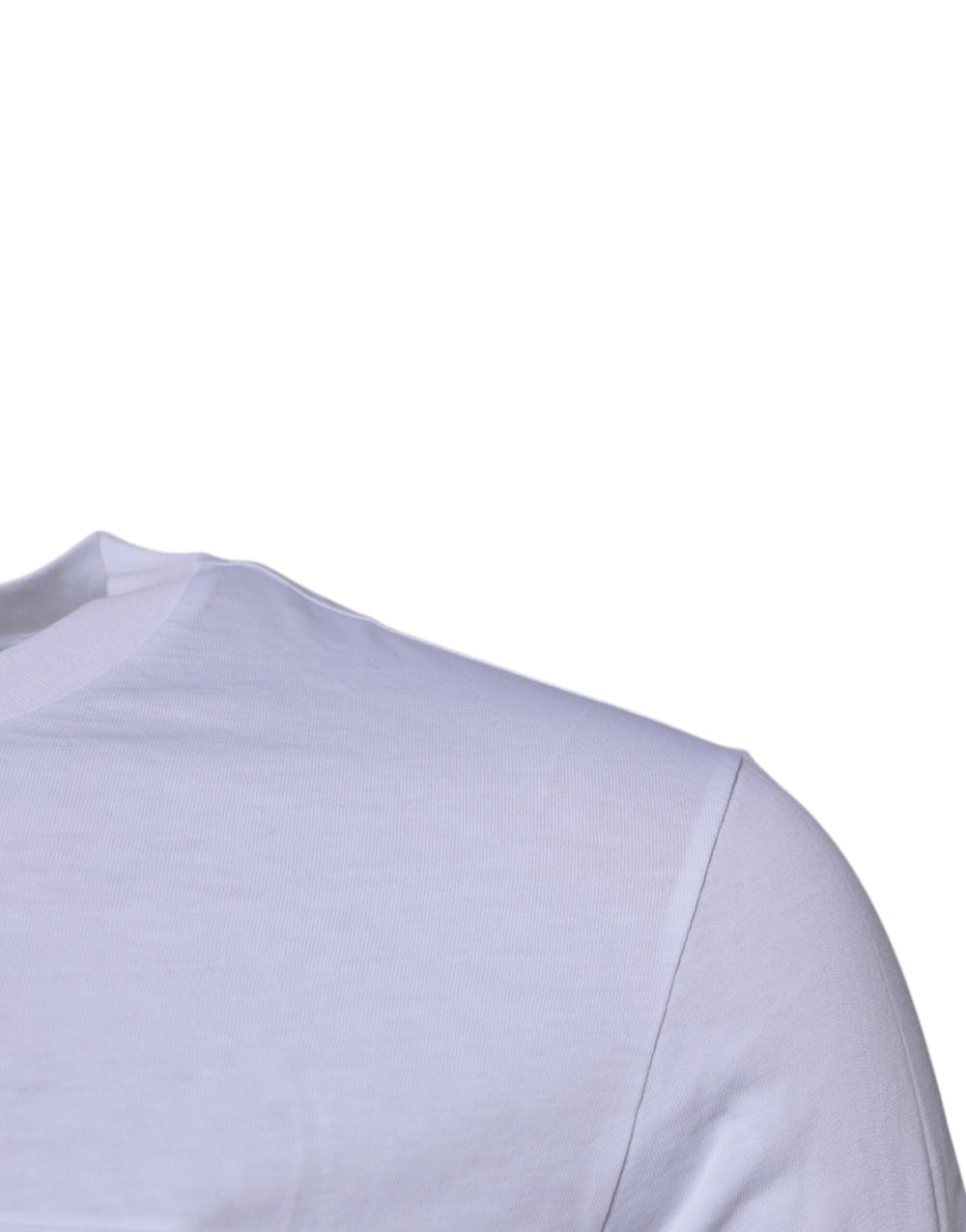 Dolce & Gabbana 100% Cotton Crew Neck T-shirt in White