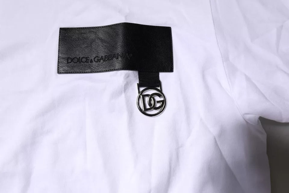 Dolce & Gabbana Cotton Crew Neck T-shirt in White
