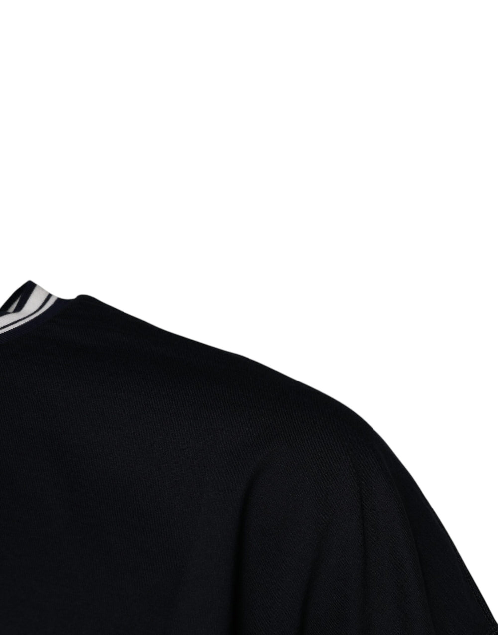 Dolce & Gabbana 100% Cotton Crew Neck T-shirt in Dark Blue