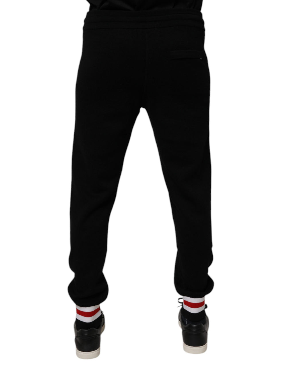 Dolce & Gabbana Virgin Wool Jogger Trousers in Black