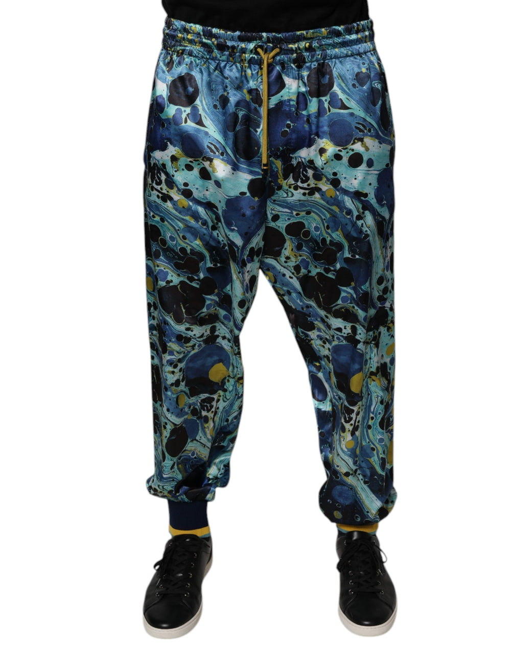 Dolce & Gabbana Marble Print Jogger Sweatpants in Multicolor